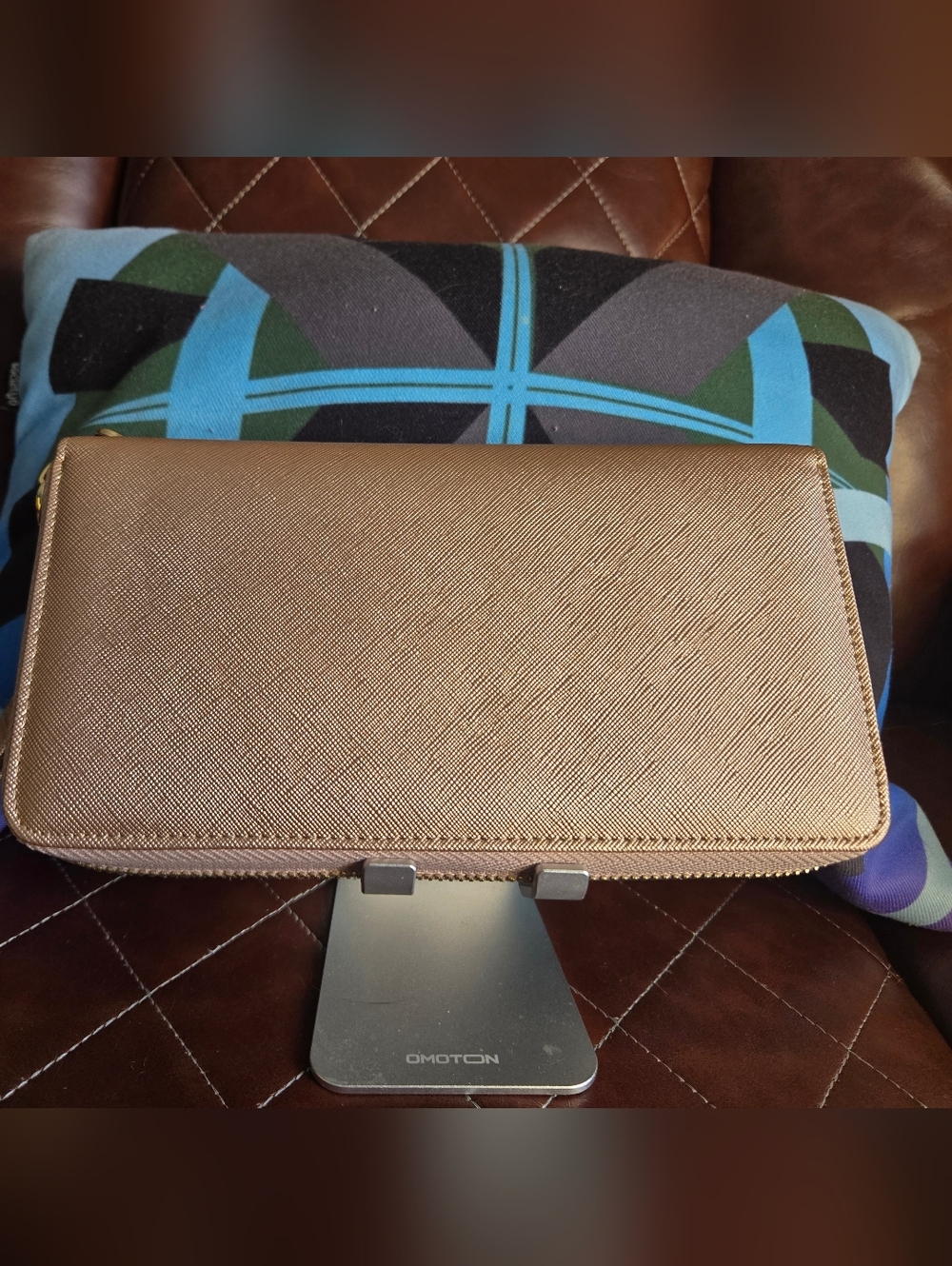 Metallic Rose Gold Wallet Clutch